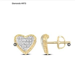 Diamond Heart Earrings